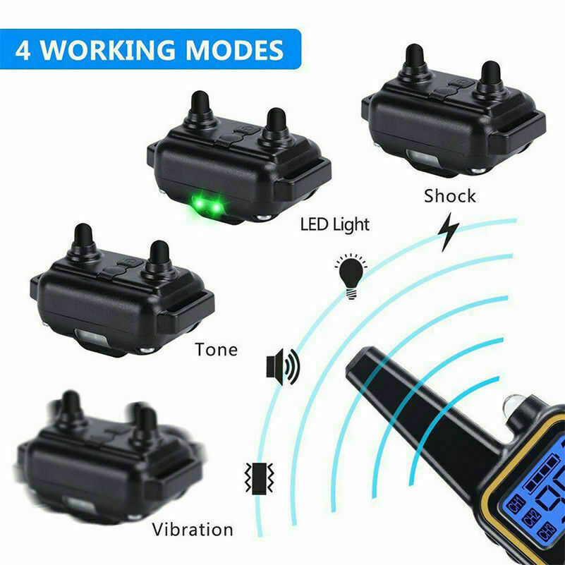 3000 FT Dog Training US Collar Rechargeable Remote Shock PET